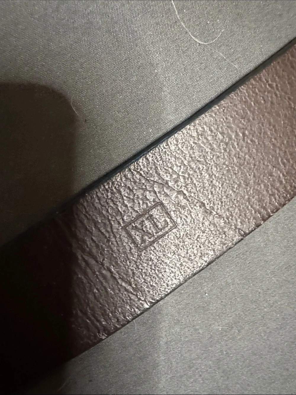 Fossil Men's Brown Leather Belt with Brushed Silver Buckle
